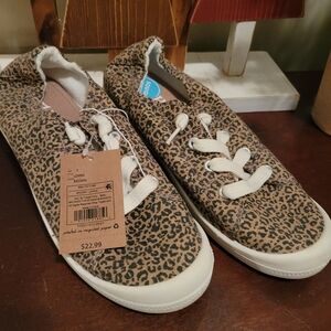 🐆 LEOPARD CHEETAH CASUAL SLIP ON CASUAL SHOES